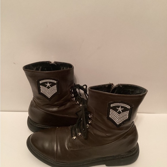 Brown Lace-Up women Boots 10 - Picture 1 of 8